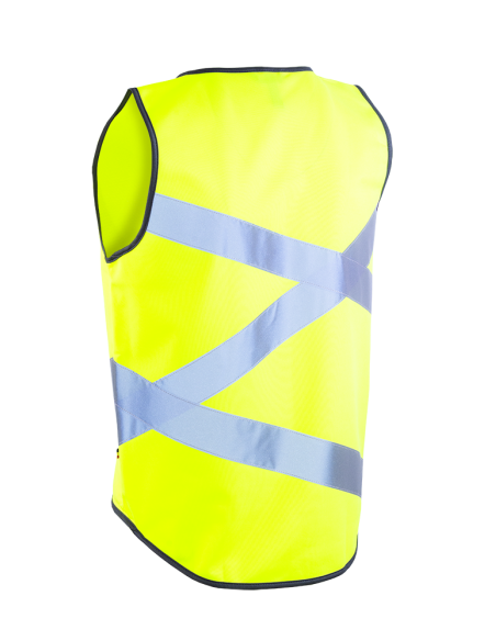 Reflexion weste Wowow Crossroad Medium - Gelb