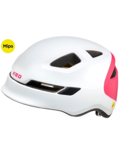 Fahrradhelm KED Pop Mips - small (48-52 cm) - White Magenta