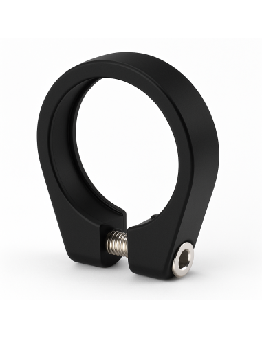 Sattelstützeklemme ø31.8 mm Edge Aluminium mit Innensechskantschraube - Schwarz