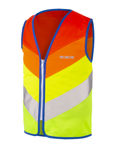 Reflexion Weste für Kinder Wowow Rainbow Medium - Rot/Gelb/Grün