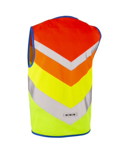 Reflexion Weste für Kinder Wowow Rainbow Medium - Rot/Gelb/Grün