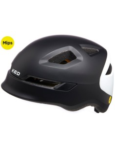 Fahrradhelm KED Pop Mips - small (48-52 cm) - Black/White