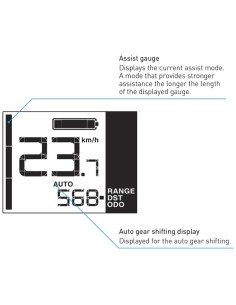 Informations-Display / Fahrradcomputer Shimano STEPS SC-EN500 für 22,2 mm Lenkerdurchmesser
