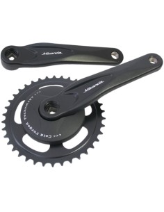 Kettenradgarnitur 38Z Miranda Alfa 1 für 3/32" Kette - mit 95mm Scheibe - Schwarz