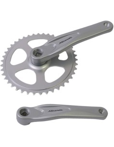 Kettenradgarnitur 42Z Miranda Alfa 1 für 3/32" Kette - Aluminium - Silber