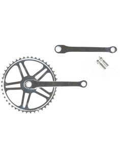 Kettenradgarnitur 44Z Vinty mit Keilachse - 170mm Kurbel - Chrom