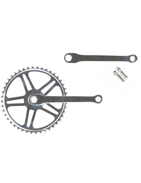 Kettenradgarnitur 44Z Vinty mit Keilachse - 170mm Kurbel - Chrom
