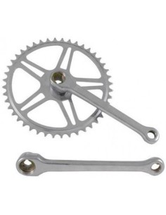 Kettenradgarnitur 44Z Vinty ohne Keilachse - mit 170mm Kurbel - Chrom