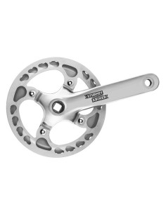 Kettenradgarnitur 44Z Sturmey Archer FCS742 für 3/32" Kette - 170mm - für Vierkantachse - Silber