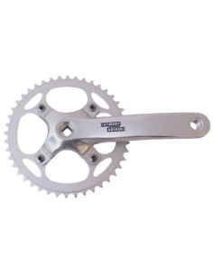 Kettenradgarnitur 44Z Sturmey Archer FCS750 für 3/32" Kette - 170mm - für Vierkantachse - Silber