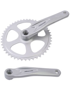 Kettenradgarnitur 46Z Miranda Alfa 1 für 3/32" Kette - Aluminium - Schwarz