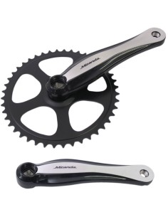 Kettenradgarnitur 46Z Miranda Beta 1+ für 3/32" Kette - Aluminium - Schwarz