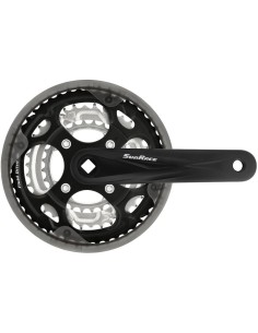 Kettenradgarnitur 7/8 fach SunRace FCM300 48-38-28Z/170mm für Vierkantachse - Schwarz