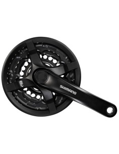Kettenradgarnitur 6/7/8 fach Shimano Tourney FC-TY501 mit 170mm Kurbel 48 x 38 x 28Z - Schwarz