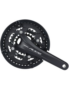 Kettenradgarnitur 9 fach Shimano Alivio FC-T4060 mit 175mm Kurbel 44 x 32 x 22Z - Schwarz