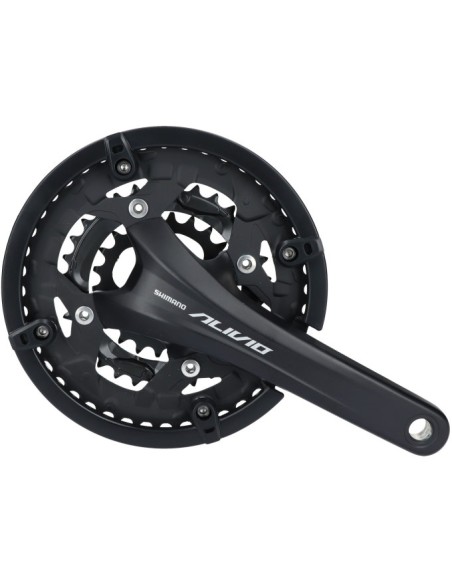 Kettenradgarnitur 9 fach Shimano Alivio FC-T4060 mit 175mm Kurbel 44 x 32 x 22Z - Schwarz