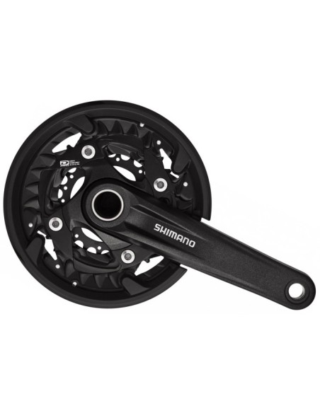 Kettenradgarnitur MTB 3 x 10 fach Shimano FC-MT500 mit 175mm Kurbel/40-30-22Z - Schwarz