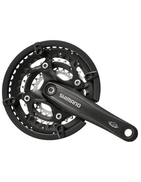 Kettenradgarnitur 3 x 10 fach Shimano FC-T521 mit 175mm Kurbel 44-32-24Z Octalink - Schwarz