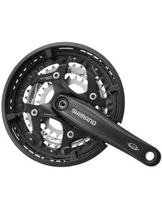 Kettenradgarnitur 3 x 10 fach Shimano Trekking FC-T521 mit 175mm Kurbel 48-36-26Z Octalink - Schwarz