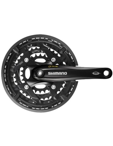 Kettenradgarnitur 3 x 10 fach Shimano Trekking FC-T521 mit 175mm Kurbel 48-36-26Z Octalink - Schwarz