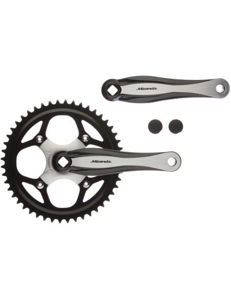 Kettenradgarnitur 48Z Miranda Beta 1+ für 3/32" Kette - Aluminium - Schwarz