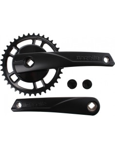 Kettenradgarnitur 38Z Gazelle Strixvaria mit 170mm Kurbel - Schwarz