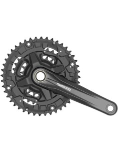 Kettenradgarnitur 3 x 9 fach Shimano FC-MT210-3 mit 175mm Kurbel 40-30-22Z - Schwarz