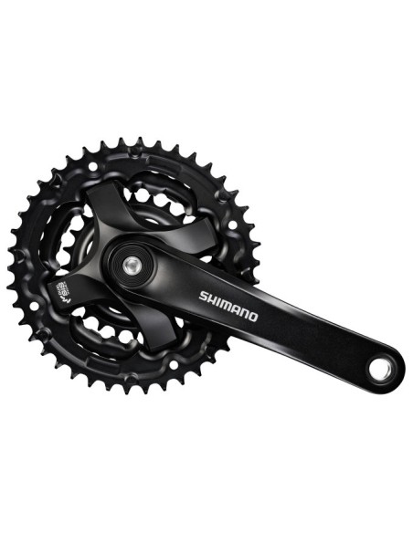 Kettenradgarnitur 6/7/8 fach Shimano Tourney FC-TY501 mit 175mm Kurbelarm 42 x 34 x 24Z - Schwarz