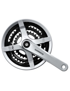 Kettenrad-garnitur 6/7/8 fach Shimano FC-TY501 - 175mm 48 x 38 x 28Z - Silber