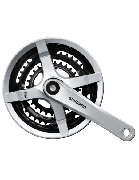 Kettenrad-garnitur 6/7/8 fach Shimano FC-TY501 - 175mm 48 x 38 x 28Z - Silber