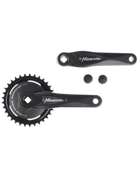 Kettenradgarnitur 33Z Miranda Alfa 1 für 3/32" Kette - mit 9,2 cm schwarzer Scheibe - Schwarz