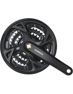 Kettenradgarnitur 3 x 9 fach Shimano Altus FC-M371 mit 175mm Kurbel 48-36-26Z - Schwarz