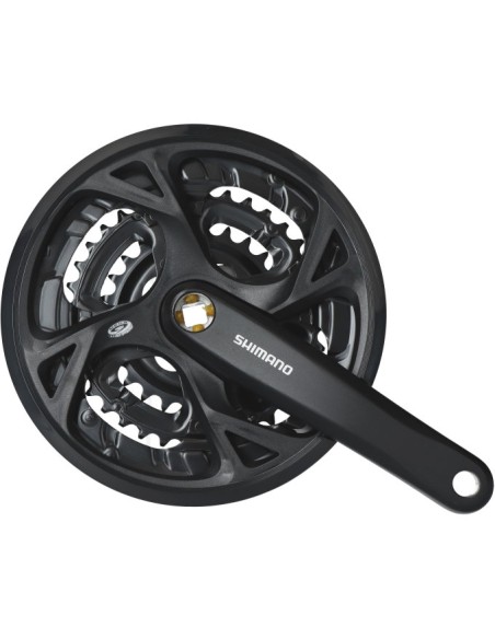 Kettenradgarnitur 3 x 9 fach Shimano Altus FC-M371 mit 175mm Kurbel 48-36-26Z - Schwarz