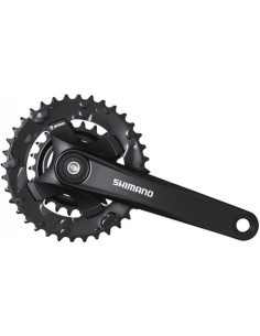Kettenrad-garnitur 2 x 9 fach Shimano Altus FC-M101 - 175 / 36-22 Vierkantachse - Schwarz
