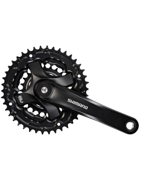 Kettenradgarnitur 6/7/8 fach Shimano Tourney FC-TY501 mit 170mm Kurbel 48 x 38 x 28Z - Schwarz