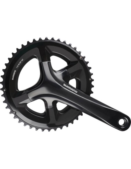 Kettenrad-garnitur 2 x 11 fach Shimano Road FC-RS510 - 175 /50-34Z mit Hohlachse - Schwarz