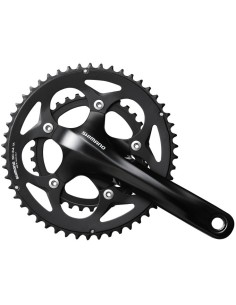 Kettenrad-garnitur 2 x 10 fach Shimano Road FC-RS400 - 175/50-34 Hohlachse - Schwarz