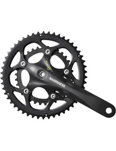Kettenrad-garnitur 2 x 9 fach Shimano Road FC-RS345 - 175/50-34Z Octalink - Schwarz