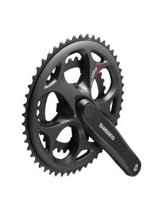 Kettenrad-garnitur 7/8 fach Shimano Tourney FC-A070 Compact 170/50-34Z mit Vierkantachse - Schwarz