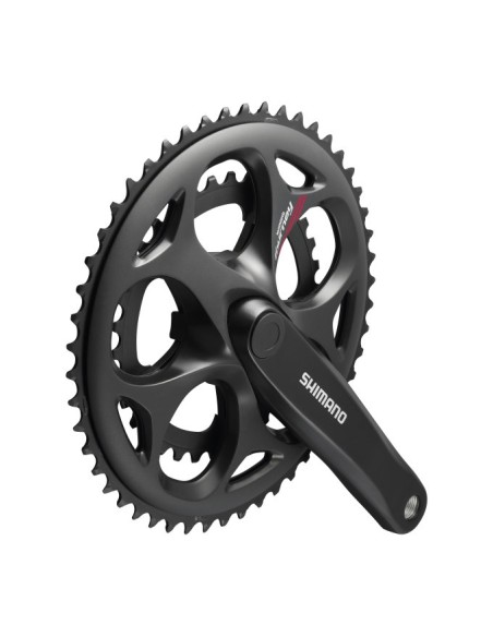 Kettenrad-garnitur 7/8 fach Shimano Tourney FC-A070 Compact 170/50-34Z mit Vierkantachse - Schwarz