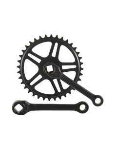 Kettenradgarnitur 36T Vinty 1/8" Ohne Keilachse 130mm Stahl - Schwarz