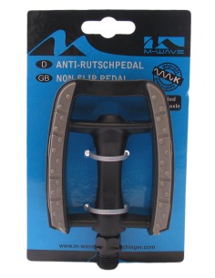 Pedale M-Wave Anti-Rutsch Kunstoff - Schwarz