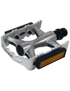 Pedale Marwi SP-2612 Aluminiumkörper und -Rahmen mit Cro-Mo-Achse - Silber