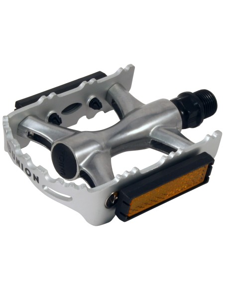 Pedale Marwi SP-2612 Aluminiumkörper und -Rahmen mit Cro-Mo-Achse - Silber