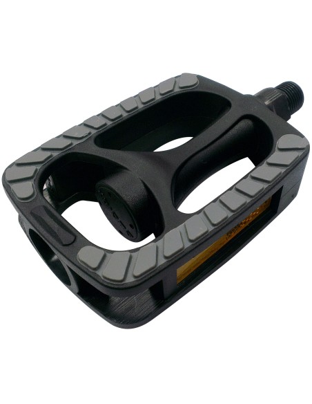 Pedale Marwi SP-813PP mit grauer Antirutscheinlage - Schwarz (Werkstattverpackung)