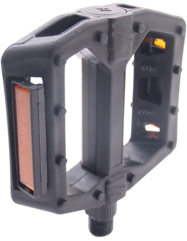 Pedale BMX Edge Breit - Kunststoff - Schwarz