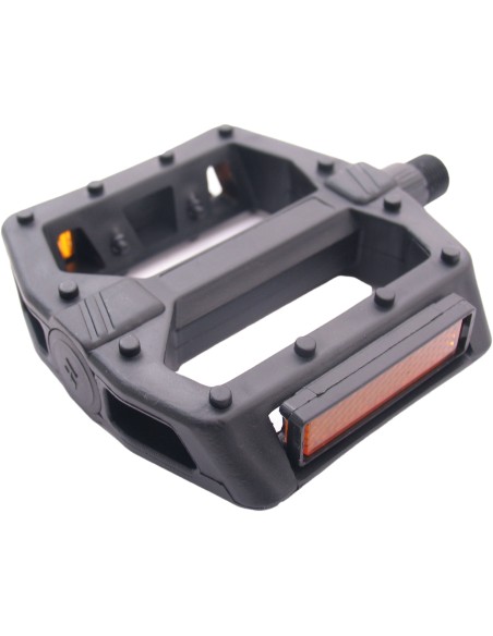 Pedale BMX Edge Breit - Kunststoff - Schwarz
