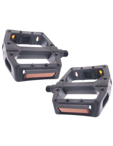 Pedale BMX Edge Breit - Kunststoff - Schwarz