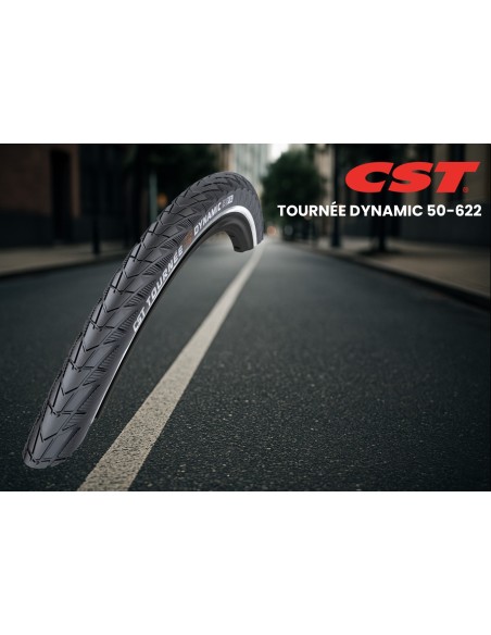 Reifen CST Tournée Dynamic 28 x 2.00" / 50-622 mm - Schwarz mit Reflexion
