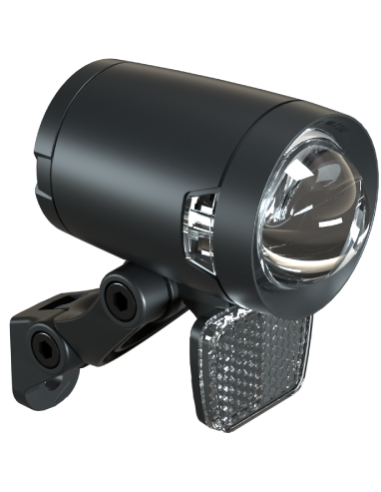 Scheinwerfer Herrmans H-Black Pro Dynamo - Ein/Aus-Funktion - Mit Halterung - 200 Lumen